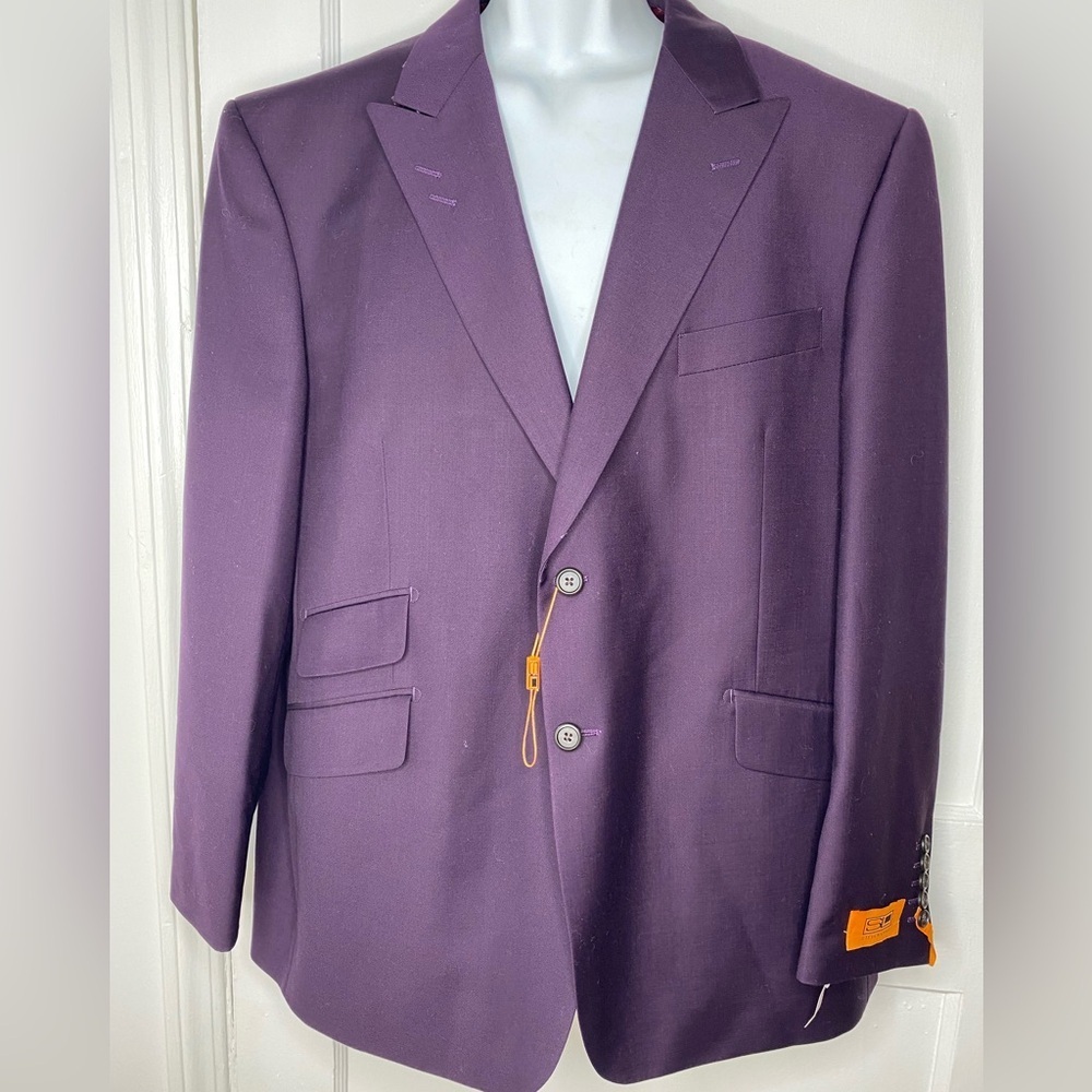 Steven Land New Elegant Purple Men's Suit Jacket Blazer